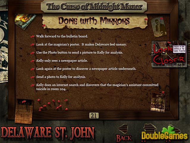 Free Download Delaware St. John: The Curse of Midnight Manor Strategy Guide Screenshot 3