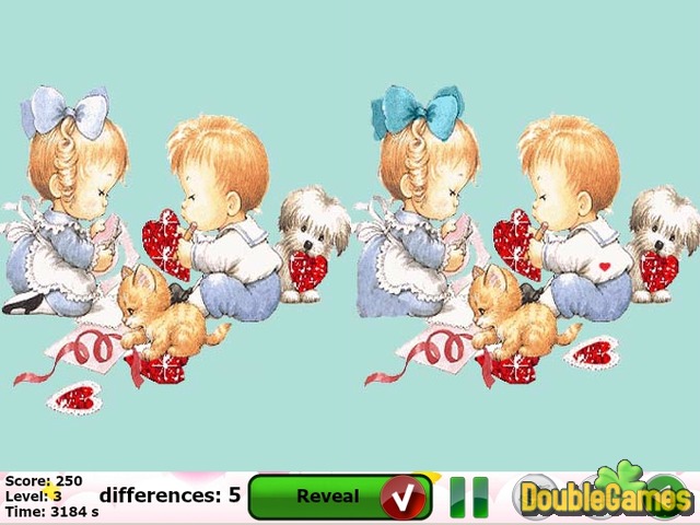 Free Download Valentine's Day: Spot the Difference Screenshot 1